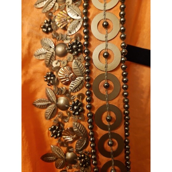 Moda International Embellished Coral Kaftan Coverup Size XS - Picture 3 of 8